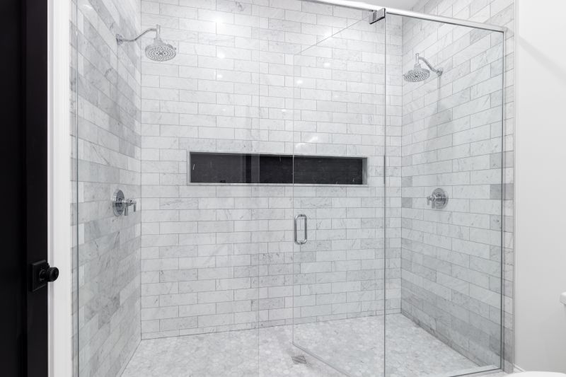 Shower Layout with Sliding Doors